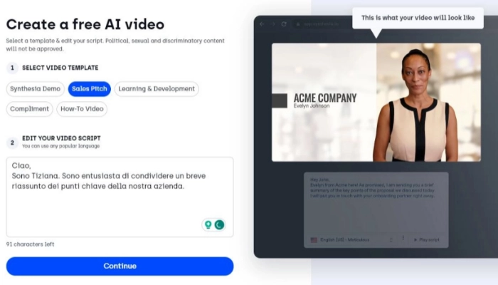 fazer vídeo de apresentação de empresa com ia