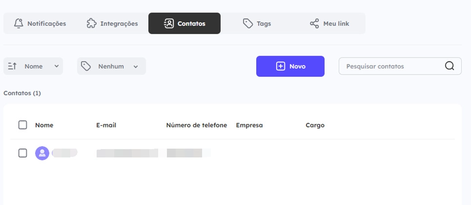 gerenciar contatos